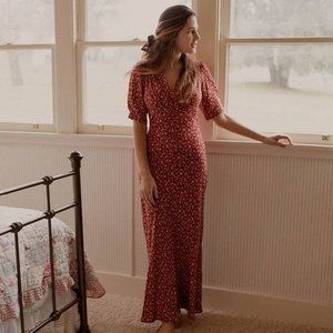 Christy Dawn Ruth Dress Carmine Calico XS